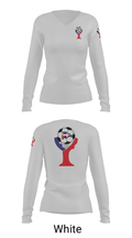Domenican Republic 19277921 Women's Long Sleeve V-neck Shirt - 9