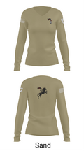 Oklahoma State University Ranger Challenge 45471102 Women's Long Sleeve V-neck Shirt - 97