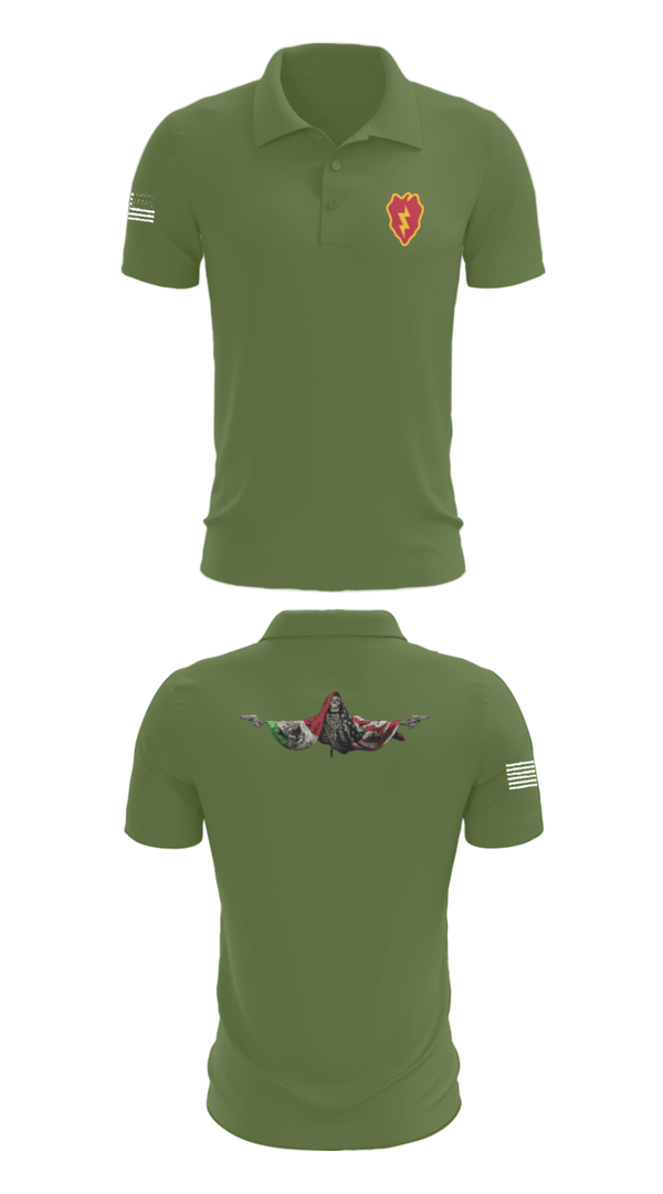 Short Sleeve Performance Polo, 25th ID, Army, Teamtime, Team time, sublimation, custom sports apparel, team uniforms, spirit wear, spiritwear, sports uniforms, custom shirts, team store, custom team store, fundraiser sports, apparel fundraiser