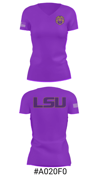 Women's Short Sleeve Vneck Shirt, Louisiana State University, Spirit Store, Teamtime, Team time, sublimation, custom sports apparel, team uniforms, spirit wear, spiritwear, sports uniforms, custom shirts, team store, custom team store, fundraiser sports, apparel fundraiser