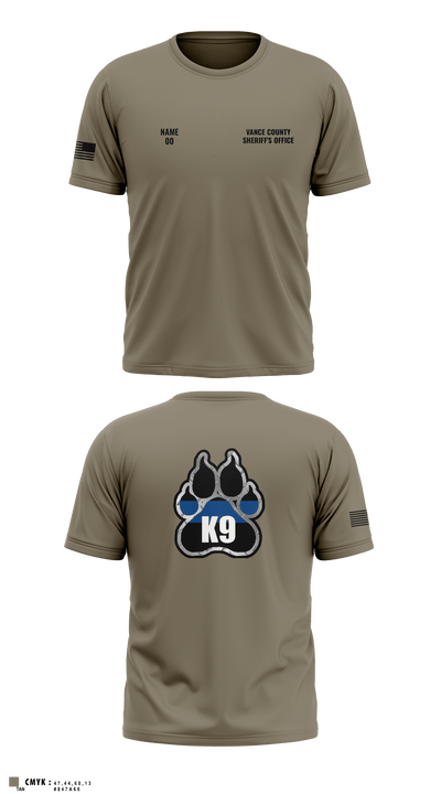 Vance County Sheriff's Office  K9 Unit 48237740 Short Sleeve Performance Shirt - 11