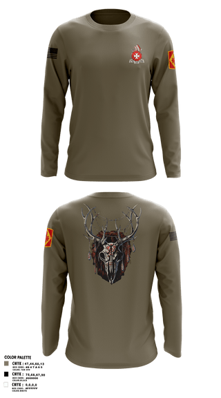 Long Sleeve Performance Shirt, Bravo 1st BN 14th FAR1-14 FAR, Army, Teamtime, Team time, sublimation, custom sports apparel, team uniforms, spirit wear, spiritwear, sports uniforms, custom shirts, team store, custom team store, fundraiser sports, apparel fundraiser