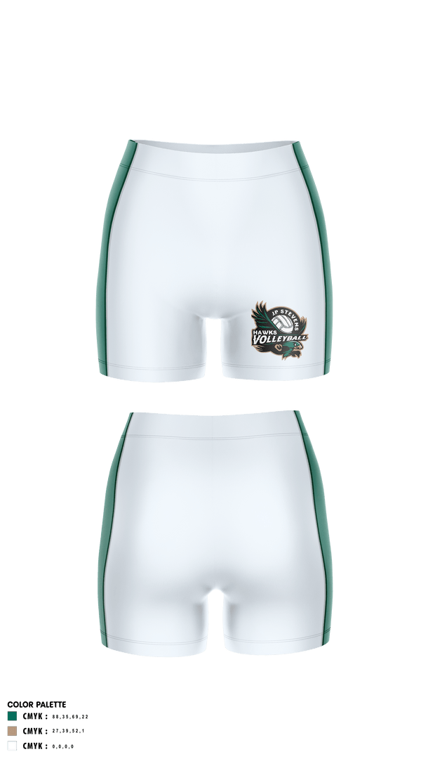 Women's Shorts, John P Stevens High School Volleyball, Women's Volleyball, Teamtime, Team time, sublimation, custom sports apparel, team uniforms, spirit wear, spiritwear, sports uniforms, custom shirts, team store, custom team store, fundraiser sports, apparel fundraiser