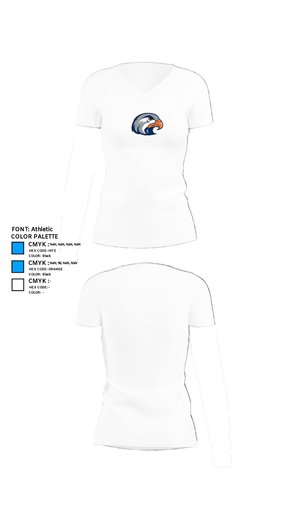 Women's Short Sleeve Vneck Shirt, College Place High School Cross Country, Cross Country, Teamtime, Team time, sublimation, custom sports apparel, team uniforms, spirit wear, spiritwear, sports uniforms, custom shirts, team store, custom team store, fundraiser sports, apparel fundraiser