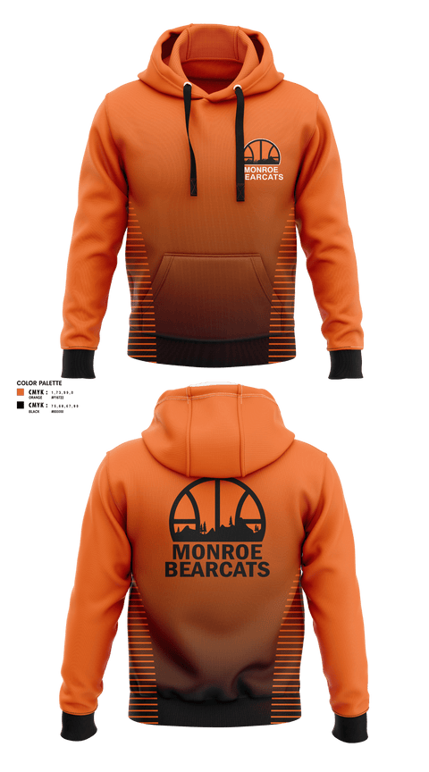 Hoodie, Monroe High School Basketball, Women's Basketball, Teamtime, Team time, sublimation, custom sports apparel, team uniforms, spirit wear, spiritwear, sports uniforms, custom shirts, team store, custom team store, fundraiser sports, apparel fundraiser