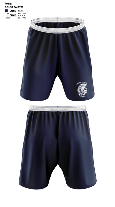 Southeast Spartans 7835642 Athletic Shorts With Pockets - 1