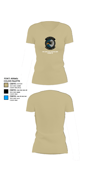 Sunlake High School Cadet Squadron 6161246 Women's Short Sleeve V-neck Shirt - 84