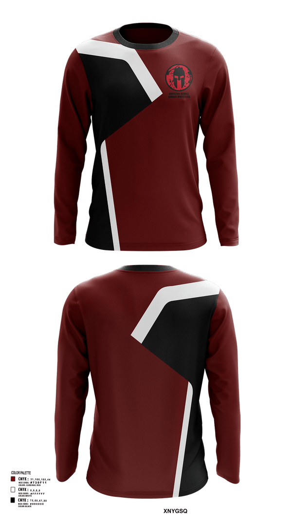 Long Sleeve Performance Shirt, Riverton Middle School Wrestling, Wrestling, Teamtime, Team time, sublimation, custom sports apparel, team uniforms, spirit wear, spiritwear, sports uniforms, custom shirts, team store, custom team store, fundraiser sports, apparel fundraiser