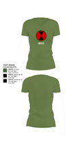 RECCE 67362725 Women's Short Sleeve V-neck Shirt - 44