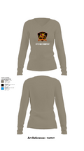 12th MLR COMMSTRAT 81672538 Women's Long Sleeve V-neck Shirt - 62