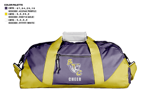 Duffle Bag, Benedict College Cheer, Cheer, Teamtime, Team time, sublimation, custom sports apparel, team uniforms, spirit wear, spiritwear, sports uniforms, custom shirts, team store, custom team store, fundraiser sports, apparel fundraiser