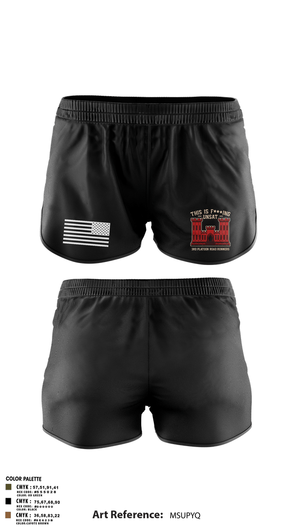 Ranger Panties, 305th En Co, Army, Teamtime, Team time, sublimation, custom sports apparel, team uniforms, spirit wear, spiritwear, sports uniforms, custom shirts, team store, custom team store, fundraiser sports, apparel fundraiser