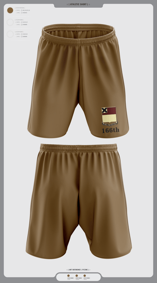 Athletic Shorts With Pockets, HHD 166th Regiment, Army, Teamtime, Team time, sublimation, custom sports apparel, team uniforms, spirit wear, spiritwear, sports uniforms, custom shirts, team store, custom team store, fundraiser sports, apparel fundraiser