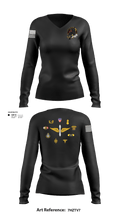 HHC/1-214 GSAB       Hellhounds 63761445 Women's Long Sleeve V-neck Shirt - 102