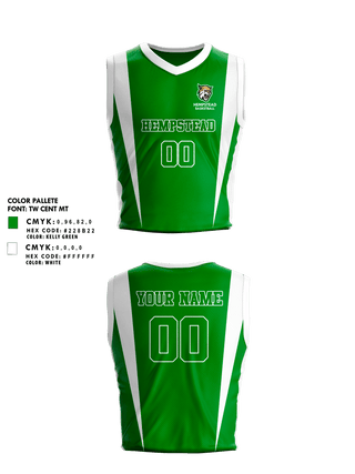 Mens Basketball Jersey, Hempstead Middle School Basketball, Women's Basketball, Teamtime, Team time, sublimation, custom sports apparel, team uniforms, spirit wear, spiritwear, sports uniforms, custom shirts, team store, custom team store, fundraiser sports, apparel fundraiser
