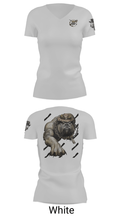Andrews Devildawgs 83380201 Women's Short Sleeve V-neck Shirt - 10