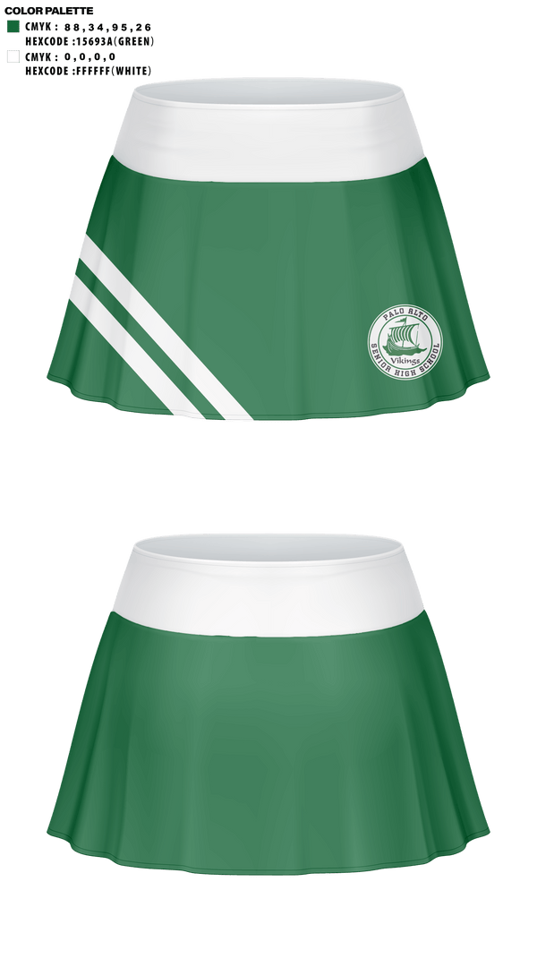 Skort, Palo Alto High School Cheer, Cheer, Teamtime, Team time, sublimation, custom sports apparel, team uniforms, spirit wear, spiritwear, sports uniforms, custom shirts, team store, custom team store, fundraiser sports, apparel fundraiser
