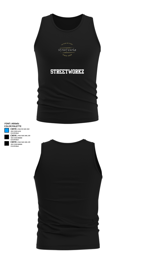 Tank Top, Streetworkz, , Teamtime, Team time, sublimation, custom sports apparel, team uniforms, spirit wear, spiritwear, sports uniforms, custom shirts, team store, custom team store, fundraiser sports, apparel fundraiser