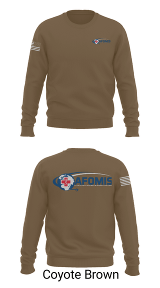 Crew Neck Sweatshirt, AFOMIS, Air Force, Teamtime, Team time, sublimation, custom sports apparel, team uniforms, spirit wear, spiritwear, sports uniforms, custom shirts, team store, custom team store, fundraiser sports, apparel fundraiser