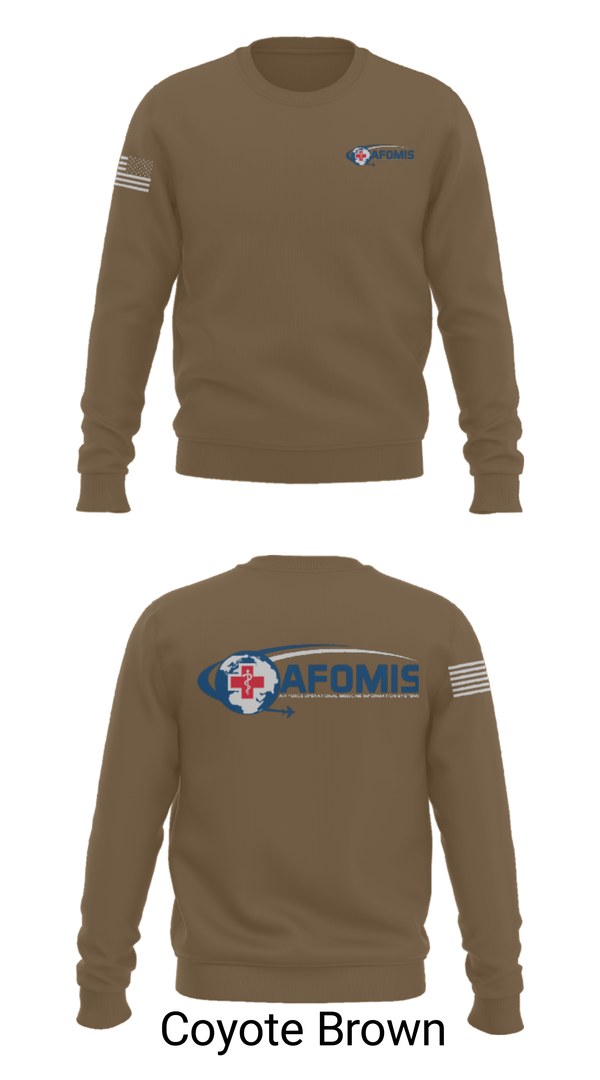Crew Neck Sweatshirt, AFOMIS, Air Force, Teamtime, Team time, sublimation, custom sports apparel, team uniforms, spirit wear, spiritwear, sports uniforms, custom shirts, team store, custom team store, fundraiser sports, apparel fundraiser