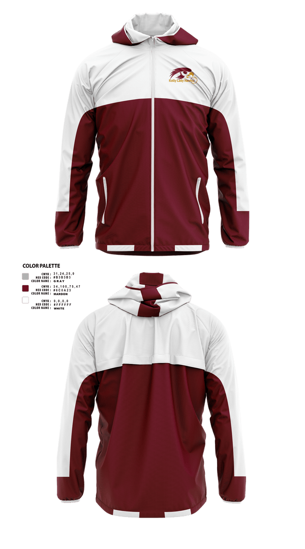 Windbreaker, Thomas W Kelly High School Basketball, Women's Basketball, Teamtime, Team time, sublimation, custom sports apparel, team uniforms, spirit wear, spiritwear, sports uniforms, custom shirts, team store, custom team store, fundraiser sports, apparel fundraiser