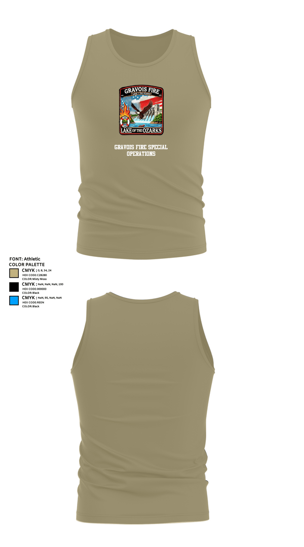 Tank Top, Gravois Fire Special Operations, Fire Department, Teamtime, Team time, sublimation, custom sports apparel, team uniforms, spirit wear, spiritwear, sports uniforms, custom shirts, team store, custom team store, fundraiser sports, apparel fundraiser