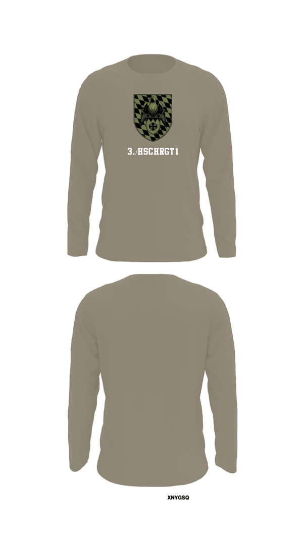 Long Sleeve Performance Shirt, 3./HSchRgt1, Army, Teamtime, Team time, sublimation, custom sports apparel, team uniforms, spirit wear, spiritwear, sports uniforms, custom shirts, team store, custom team store, fundraiser sports, apparel fundraiser