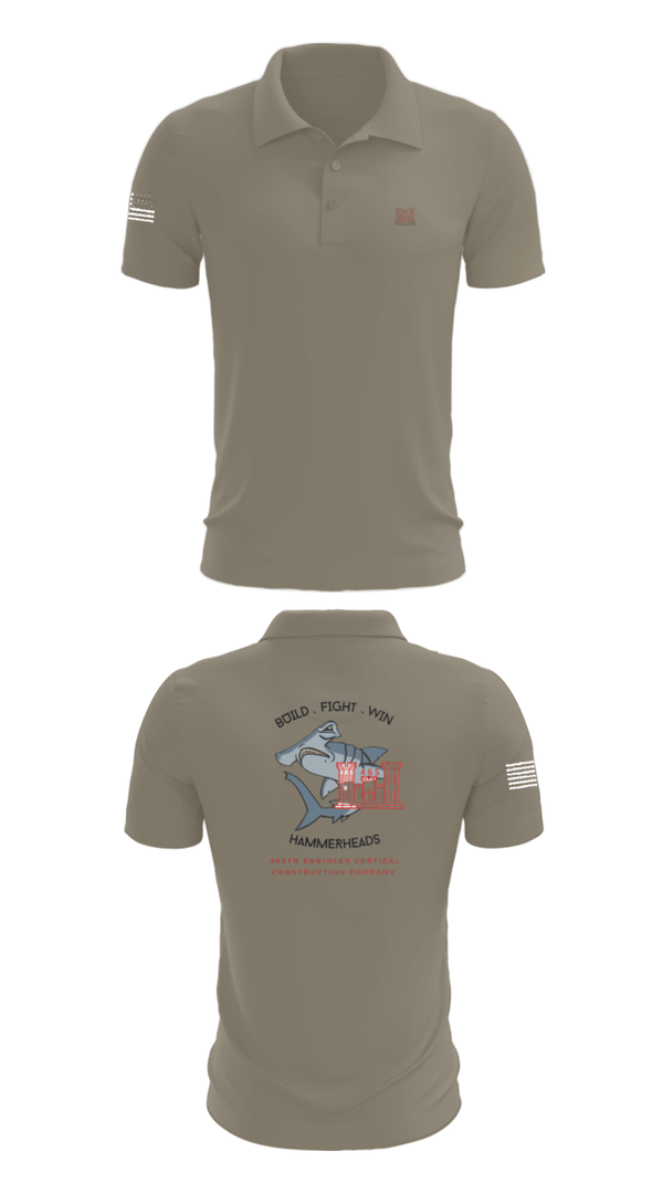 Short Sleeve Performance Polo, 465 EVCC, Army, Teamtime, Team time, sublimation, custom sports apparel, team uniforms, spirit wear, spiritwear, sports uniforms, custom shirts, team store, custom team store, fundraiser sports, apparel fundraiser
