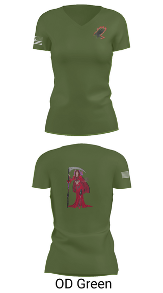 Womens Short Sleeve Vneck Shirt, A Co. 152 BEB, Army, Teamtime, Team time, sublimation, custom sports apparel, team uniforms, spirit wear, spiritwear, sports uniforms, custom shirts, team store, custom team store, fundraiser sports, apparel fundraiser