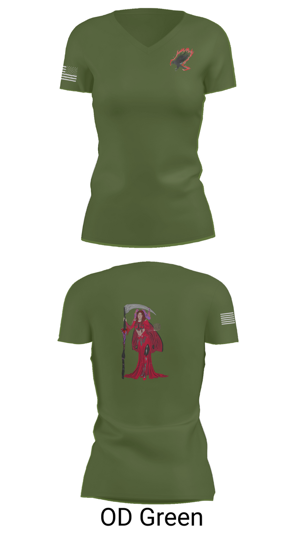 Womens Short Sleeve Vneck Shirt, A Co. 152 BEB, Army, Teamtime, Team time, sublimation, custom sports apparel, team uniforms, spirit wear, spiritwear, sports uniforms, custom shirts, team store, custom team store, fundraiser sports, apparel fundraiser