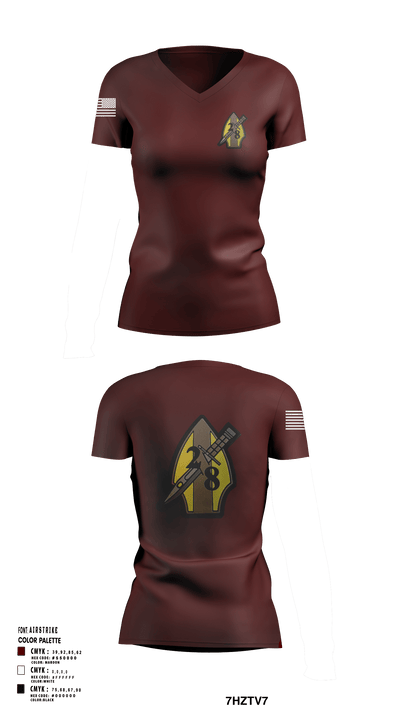 2/8 73185754 Women's Short Sleeve V-neck Shirt - 27