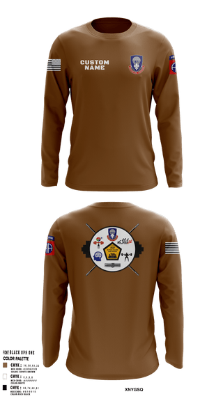 Long Sleeve Performance Shirt, 82nd ADSB H2F, Army, Teamtime, Team time, sublimation, custom sports apparel, team uniforms, spirit wear, spiritwear, sports uniforms, custom shirts, team store, custom team store, fundraiser sports, apparel fundraiser