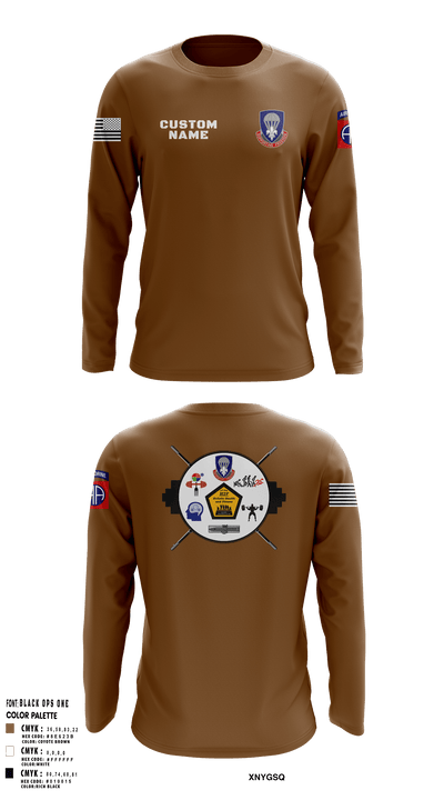 82nd ADSB H2F 64570500 Long Sleeve Performance Shirt - 31
