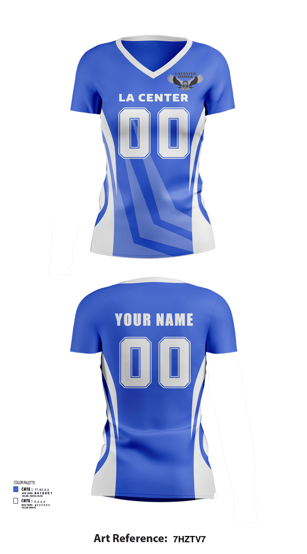 Womens Short Sleeve Vneck Shirt, La Center Middle School Volleyball, Women's Volleyball, Teamtime, Team time, sublimation, custom sports apparel, team uniforms, spirit wear, spiritwear, sports uniforms, custom shirts, team store, custom team store, fundraiser sports, apparel fundraiser