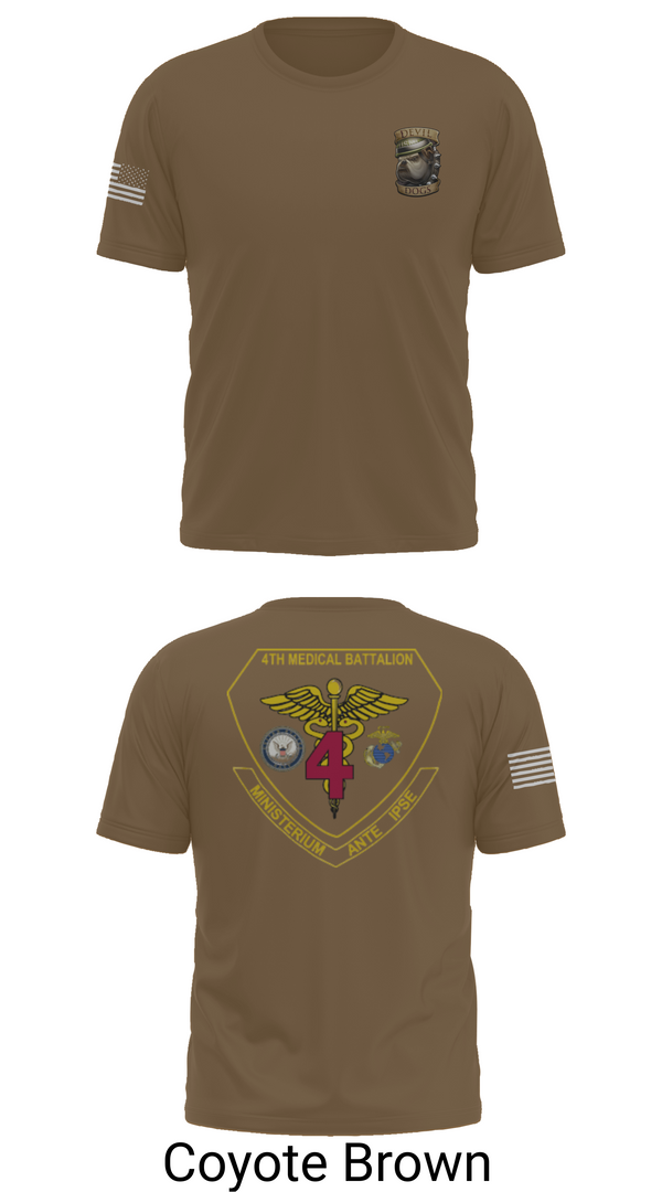 Short Sleeve Performance Shirt, 4th Med Battalion, Marines, Teamtime, Team time, sublimation, custom sports apparel, team uniforms, spirit wear, spiritwear, sports uniforms, custom shirts, team store, custom team store, fundraiser sports, apparel fundraiser