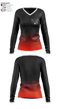 Outlaw Mobile Mechanics LLP 15152695 Women's Long Sleeve V-neck Shirt -1 1