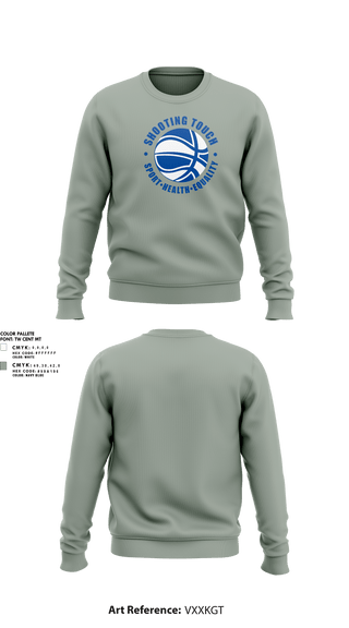 Crew Neck Sweatshirt, Shooting Touch Boston Basketball, Women's Basketball, Teamtime, Team time, sublimation, custom sports apparel, team uniforms, spirit wear, spiritwear, sports uniforms, custom shirts, team store, custom team store, fundraiser sports, apparel fundraiser
