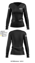 Guam High NJROTC Drill Team 32720862 Women's Long Sleeve V-neck Shirt - 106