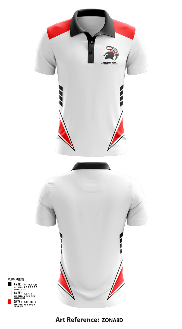 Short Sleeve Performance Polo, Waldron High School Volleyball, Women's Volleyball, Teamtime, Team time, sublimation, custom sports apparel, team uniforms, spirit wear, spiritwear, sports uniforms, custom shirts, team store, custom team store, fundraiser sports, apparel fundraiser