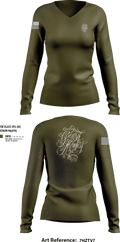 GreasyMonkey Tattoos 11389543 Women's Long Sleeve V-neck Shirt - 251