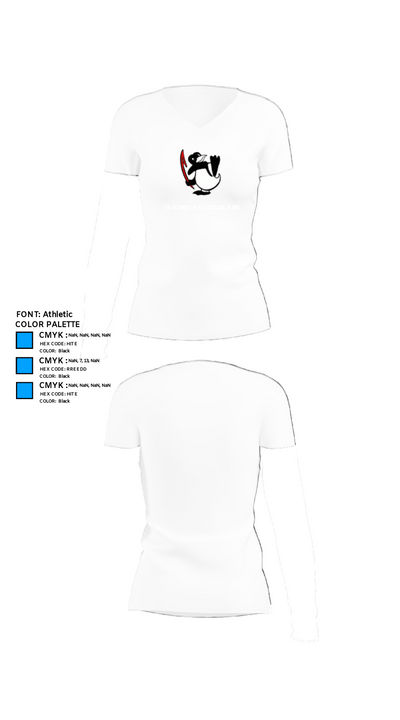 Tri-County High School Band 65607573 Women's Short Sleeve V-neck Shirt - 18