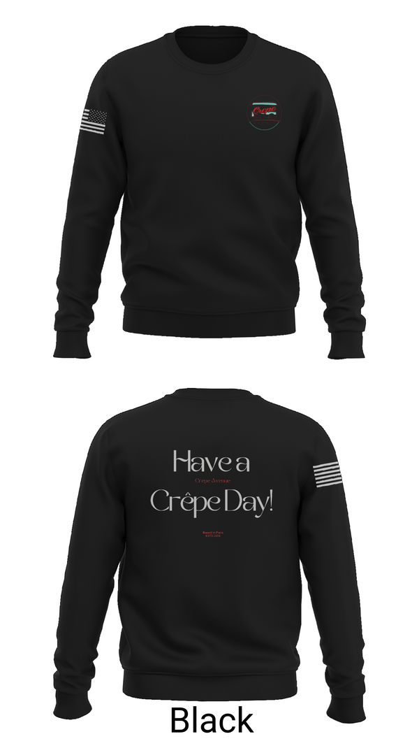 Crew Neck Sweatshirt, Crepe Avenue, , Teamtime, Team time, sublimation, custom sports apparel, team uniforms, spirit wear, spiritwear, sports uniforms, custom shirts, team store, custom team store, fundraiser sports, apparel fundraiser
