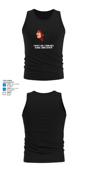 Tank Top, County Line Junior High School Cross Country, Cross Country, Teamtime, Team time, sublimation, custom sports apparel, team uniforms, spirit wear, spiritwear, sports uniforms, custom shirts, team store, custom team store, fundraiser sports, apparel fundraiser