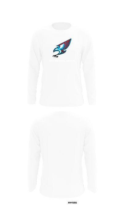 Piute High School Wrestling 66905850 Long Sleeve Performance Shirt - 8