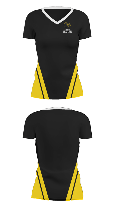 Women's Short Sleeve Vneck Shirt, McMinn County High School Track, Track & Field, Teamtime, Team time, sublimation, custom sports apparel, team uniforms, spirit wear, spiritwear, sports uniforms, custom shirts, team store, custom team store, fundraiser sports, apparel fundraiser