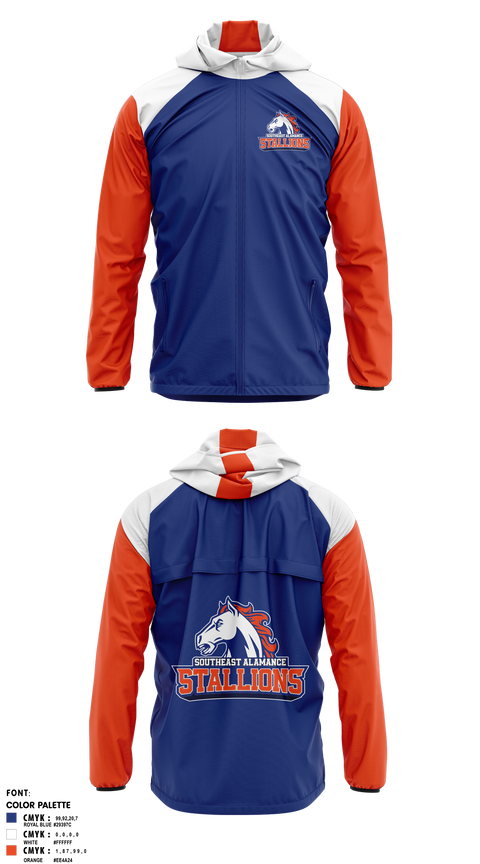 Windbreaker, Southeast Alamance High School Wrestling, Wrestling, Teamtime, Team time, sublimation, custom sports apparel, team uniforms, spirit wear, spiritwear, sports uniforms, custom shirts, team store, custom team store, fundraiser sports, apparel fundraiser
