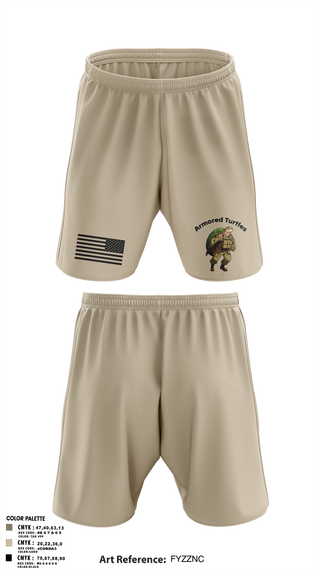 Athletic Shorts With Pockets, Armored Turtles, National Guard, Teamtime, Team time, sublimation, custom sports apparel, team uniforms, spirit wear, spiritwear, sports uniforms, custom shirts, team store, custom team store, fundraiser sports, apparel fundraiser