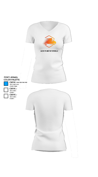Womens Short Sleeve Vneck Shirt, Lazos Transportation LLC, , Teamtime, Team time, sublimation, custom sports apparel, team uniforms, spirit wear, spiritwear, sports uniforms, custom shirts, team store, custom team store, fundraiser sports, apparel fundraiser
