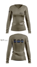 Vance County Sheriff's Office  K9 Unit 48237740 Women's Long Sleeve V-neck Shirt - 8