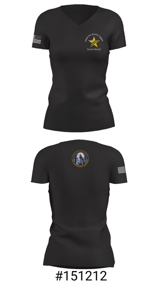 Womens Short Sleeve Vneck Shirt, USAG Fort Hunter Liggett, Army, Teamtime, Team time, sublimation, custom sports apparel, team uniforms, spirit wear, spiritwear, sports uniforms, custom shirts, team store, custom team store, fundraiser sports, apparel fundraiser